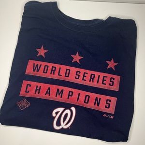 Washington Nationals 2019 World Series Champions T-Shirt Used